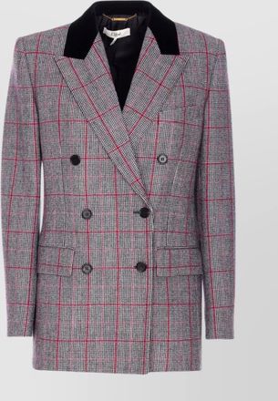 Chloé tailored checkered jacket v-neck