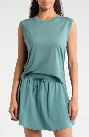 Smartwool Active Ultralite Crop Tank in Dusty Teal at Nordstrom, Size X-Large