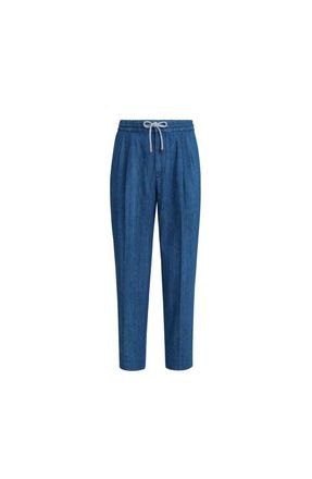 Brunello Cucinelli Lightweight denim trousers in Medium Denim at Nordstrom, Size 44 It