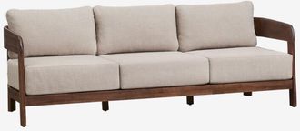 Sklum Sof&aacute; De Jard&iacute;n De 3 Plazas En Madera De Acacia Uleno Sklum