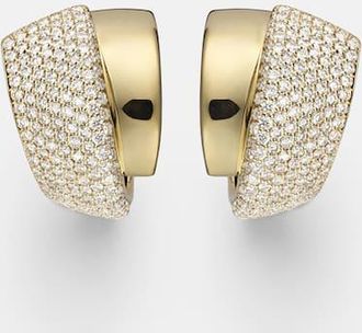 Engelbert Divino 18kt gold earrings with diamonds
