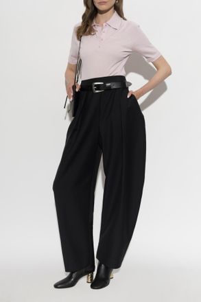 Givenchy Cropped Polo With Logo, Womens, Pink