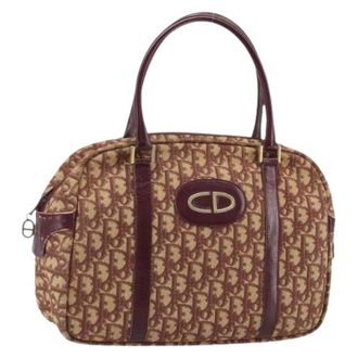 Dior Pre-owned Handbags, female, Red, Size: ONE SIZE Pre-owned Trotter Canvas Hand Bag