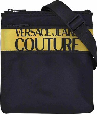 Versace Jeans Couture Schoudertas Met Logo-Print En Rits - Heren - Schoudertassen - Zwart - ONE Size - Tassen
