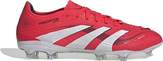 adidas Mens Predator Pro Firm Ground Football Boots in Red/White - Size UK 9.5