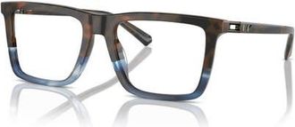 Michael Kors 55mm Rectangle optical glasses in Blue at Nordstrom