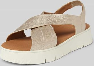 Geox Sandale mit elastischem Einsatz Modell DANDRA in Gold, Größe 39