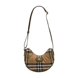 Burberry Cross Body Bags, female, Beige, Size: ONE SIZE Horseshoe Crossbody Bag
