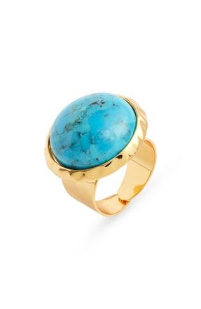Nest Semiprecious Stone Adjustable Ring in Turquoise at Nordstrom
