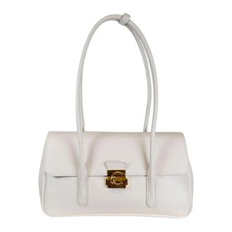 Coccinelle Leren Schoudertas - Dames - Schoudertassen - Wit - ONE Size - Leer - Tassen