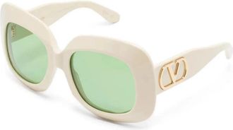 Valentino VLS Zonnebril - Dames - Zonnebrillen - Beige - 59 MM - Accessoires