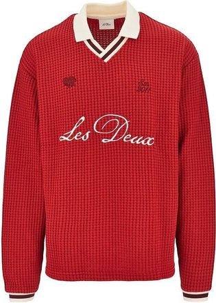 Les Deux Knitted polo shirt with logo embroidery Man XL