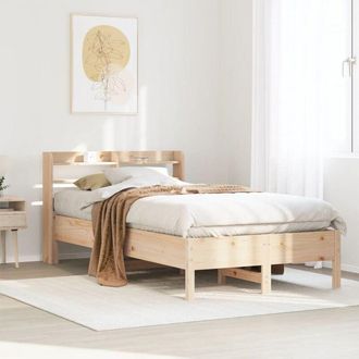 vidaXL Vidaxl - Estructura De Cama Sin Colch&oacute;n Madera Maciza De Pino 120x190 Cm