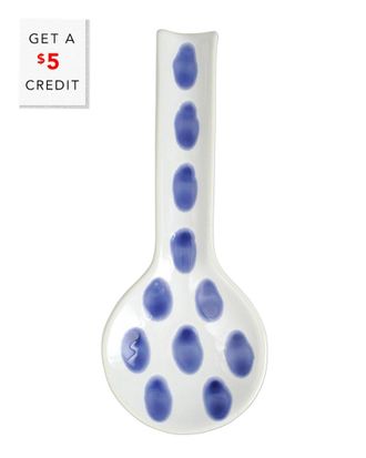Vietri Viva By Vietri Santorini Dot Spoon Rest With $7 Credit