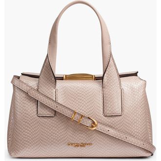 DKNY Amagansett Snake Satchel in Snow Petal at Nordstrom