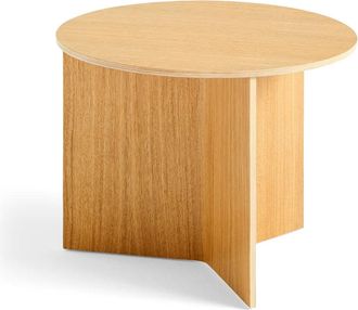 HAY Slit Table Round, Ø 45 x H 35,5 cm, Eiche natur