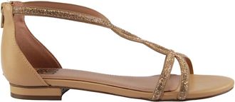 Bibi Lou Beige Swarovski Sandal - Dames - Sandalen - Beige - 36 EU - Schoenen