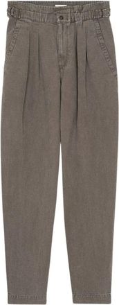 Isabel Marant Neriah Trousers - female - Marant &eacute;toile - Slim-fit Trousers - Brown - L - Trousers