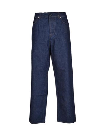 Stone Island Indigo Denim-Rinsed Relaxed Fit Stone Island Jeans