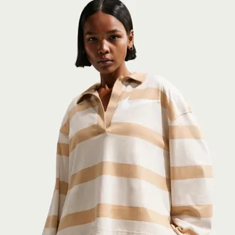 Nike Womens Nike Sportswear Oversized Top in Grey | IQ0440-072