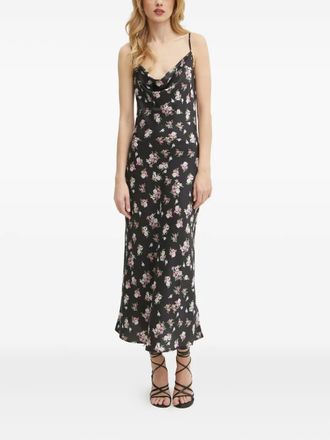 Guess Co floral-print maxi dress - Black