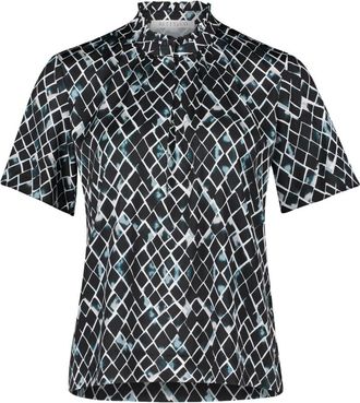 Betty & Co Overhemden, Dames, Blauw, S, Blouse met vlindermouwen