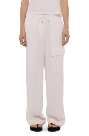 Helmut Lang Woven Cargo Pants in Ivory at Nordstrom, Size Xx-Small