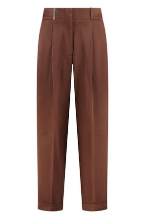 PESERICO Cotton Blend Trousers