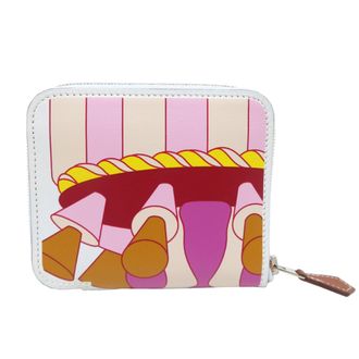 Herm&egrave;s Swift Leather Coin Purse/Coin Case (Pre-Owned)