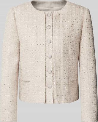 Emporio Armani Regular Fit Blazer mit Woll-Anteil in Sand, Gr&ouml;&szlig;e 38