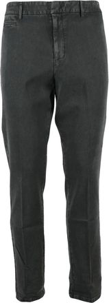 Dondup Grey Joe Slim-Fit Lyocell-Cotton Blend Trousers