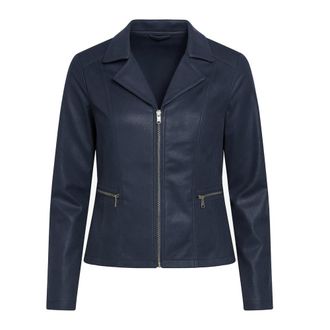 2-Biz Navy Blue Stylish Pamora Dress - female - 2-Biz - Light Jackets - Blue - L - Jackets