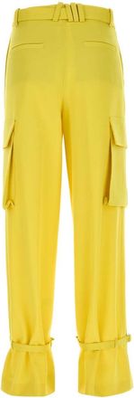 The Attico Womens Pant Cargo Yellow
