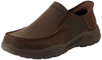 Skechers Mens Arch Fit Motley-Milo Slip-On, COC (Cocoa), 10 UK X-Wide