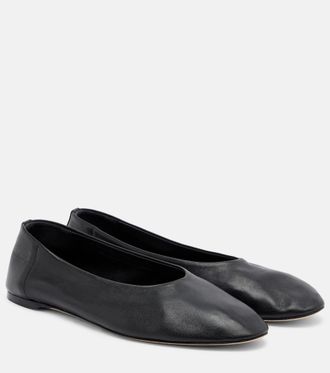 Toteme Leather ballet flats