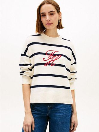Tommy Hilfiger Premium Knit Logo Embroidery Relaxed Jumper