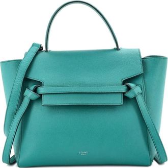 Celine Borsa a spalla Nano in pelle - Verde
