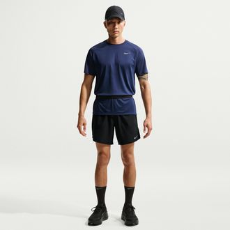 Nike Mens Stride Dri-FIT 7 Brief-Lined Running Shorts in Black | IF2046-010