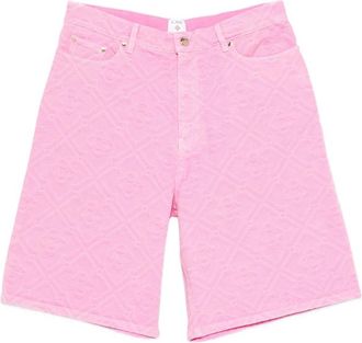 Casablanca Logo-pattern Denim Shorts