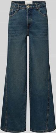 OPUS Wide Leg Jeans mit Eingrifftaschen Modell Miva soul in Jeansblau, Größe 36/32