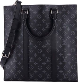 Louis Vuitton Sac Plat Bag Monogram Eclipse Canvas (Authentic Pre-Loved)