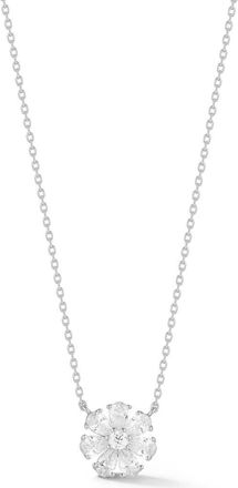 Glaze Jewelry Flower Cubic Zirconia Pendant Necklace in Silver at Nordstrom Rack