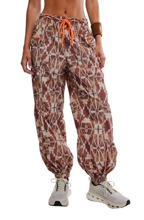 Free People Set Me Free Print Pants in Sandy Boho Combo at Nordstrom, Size Small