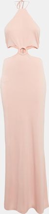 Alice & Olivia Alice + Olivia Pink Jersey Marguerite Cut-Out Maxi Dress