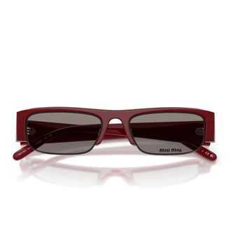 Miu Miu Sunglasses, unisex, Brown, Size: 51 MM Oversized Geometric Sunglasses