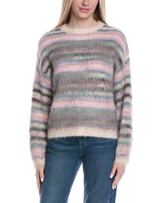 Color Block Wool-Blend Pullover
