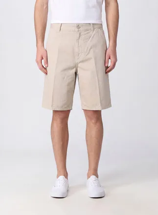 Carhartt Work in Progress Shorts in drill di cotone a vita alta con logo posteriore