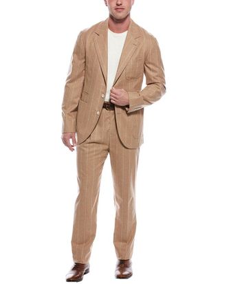 Brunello Cucinelli 2Pc Wool, Cashmere, & Silk-Blend Suit