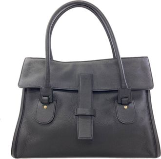 Gucci Black Leather Tote Bag (Pre-Owned)