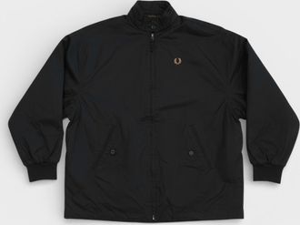 Fred Perry Womens Padded Zip-Through Jacket Black - Size 8-12Y